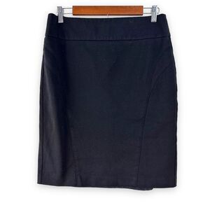 ‎Tribal fitted black skirt size 8